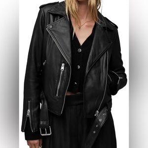 Allsaints Balfern leather jacket US size 4